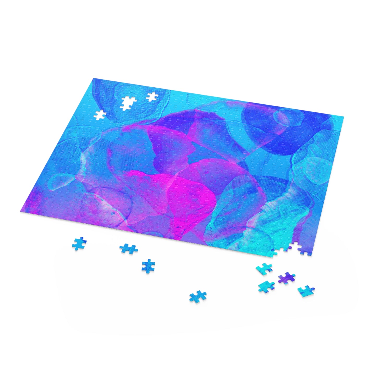 Puzzel (120/252/500-stukjes) Blauwe abstracte tekening
