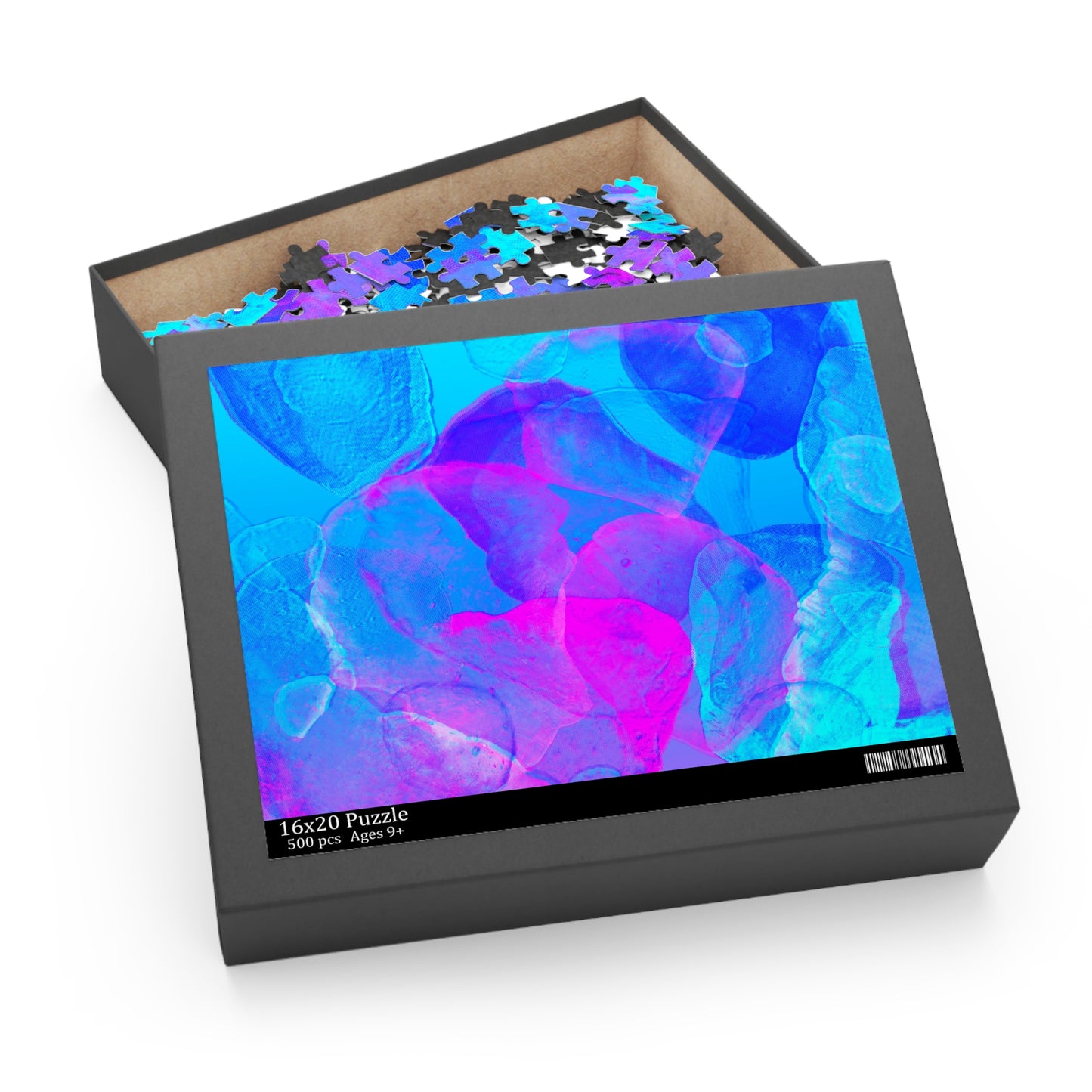 Puzzel (120/252/500-stukjes) Blauwe abstracte tekening