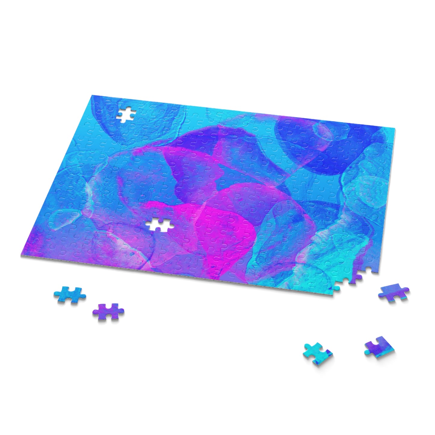 Puzzel (120/252/500-stukjes) Blauwe abstracte tekening