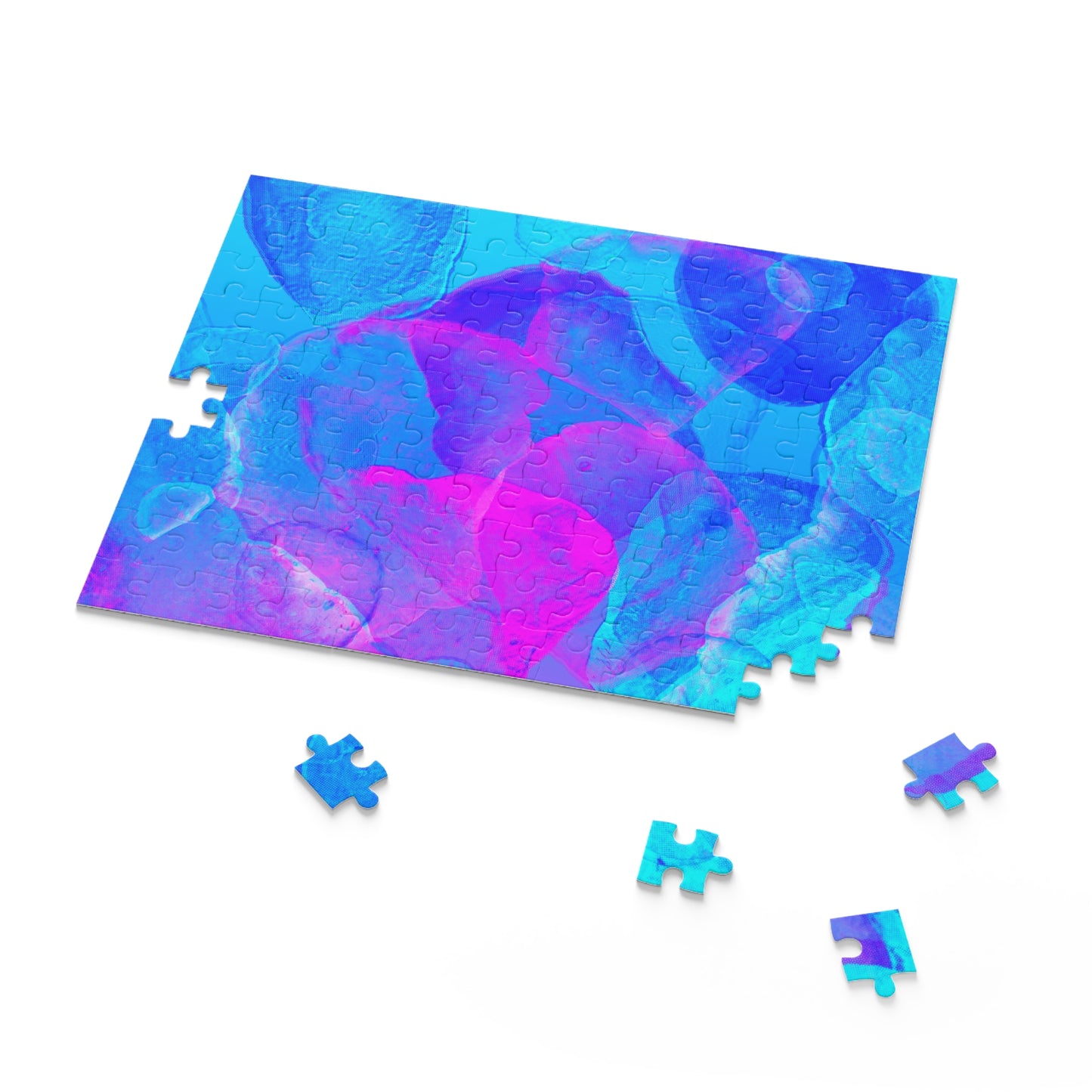 Puzzel (120/252/500-stukjes) Blauwe abstracte tekening
