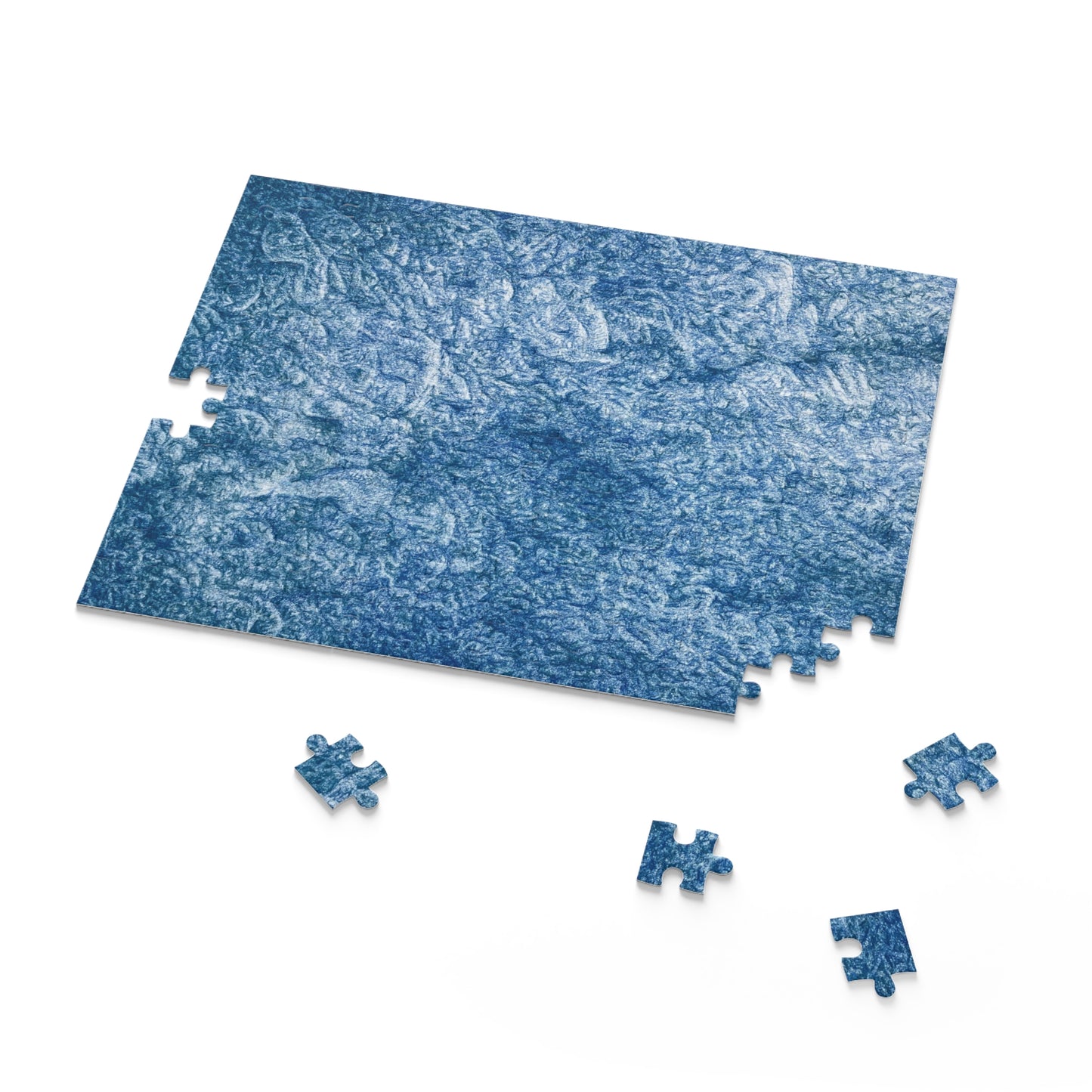 Puzzel (120/252/500-stukjes) Blauwe abstracte tekening