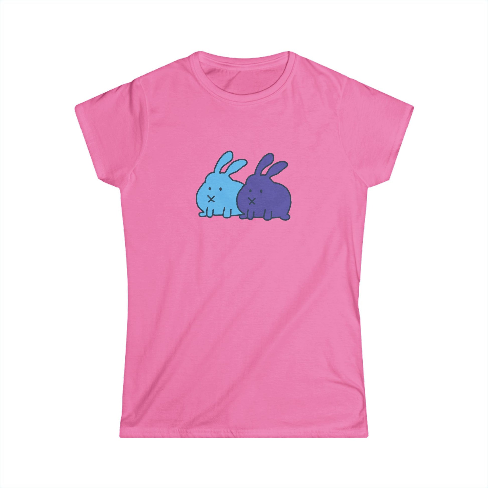 front view of pink girls t-shirt